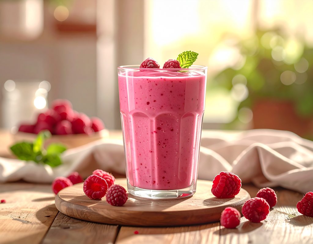 Cranberry-Smoothie – fertig angerichtet