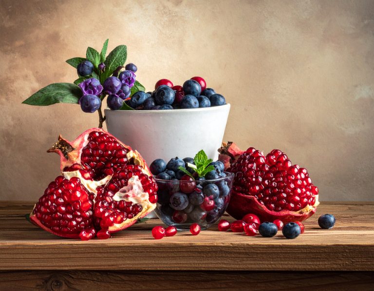 Granatapfel blaubeere