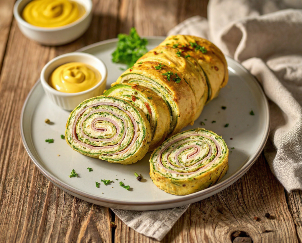 Zucchinirolle – fertig angerichtet