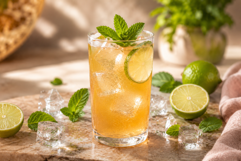Peach power drink